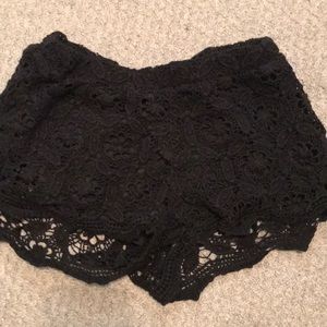 Aeropostale Lace Black Shorts